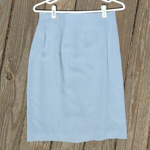 Rena Rowan Blue Pencil Skirt Knee-Length